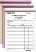 Custom Invoice Book in 3-Part /2-Part Receipt Book by Wasetell