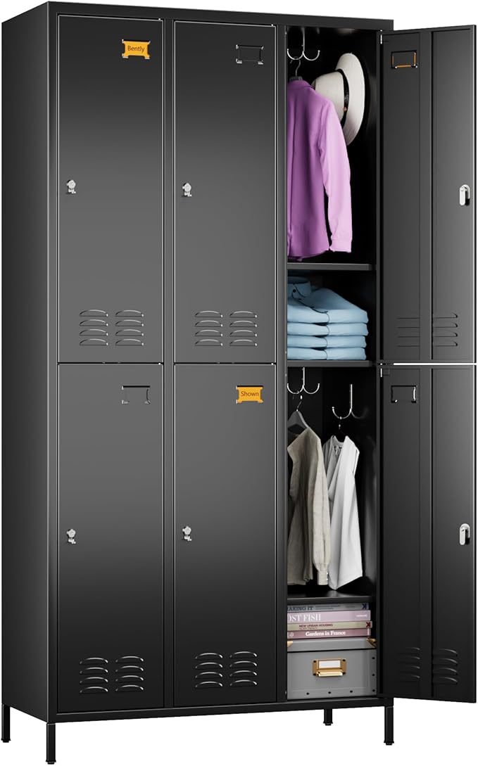 SUPEER 6 Doors Metal Locker for Employees by SUPEER