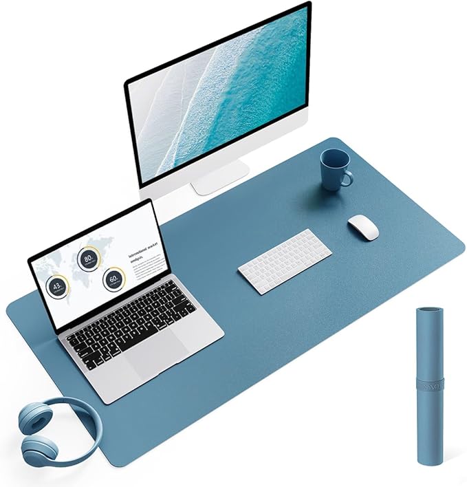 YSAGi Non-Slip Leather Desk Pad L Size, Waterproof Laptop Computer Desk by YSAGi