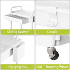 Sorgion 5 Tier Rolling Cart Organizer, Bathroom Cart Organizers - Image 4