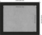 Amanti Art Black Framed Magnetic Board 19x23 Small Vision Board - Image 3