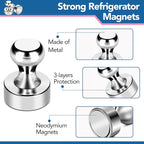 LOVIMAG Fridge Magnets 56 Pcs Refrigerator Whiteboard Small Strong Magnet - Image 6