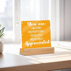 Motivational Gifts for Women, Inspirational Quotes Office Desk Decor Acrylic - Image 3