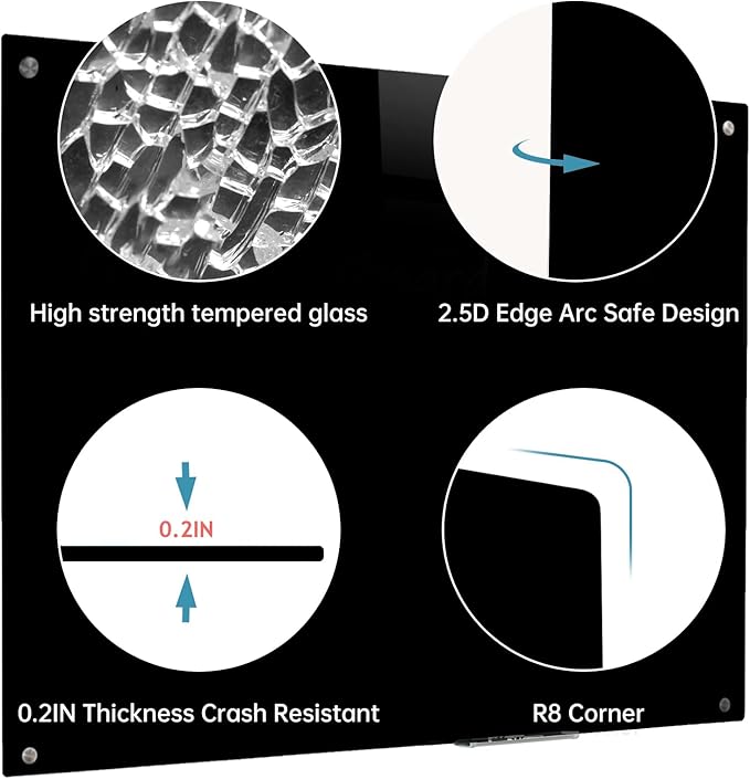 Magnetic Glass Dry Erase Board - Image 2