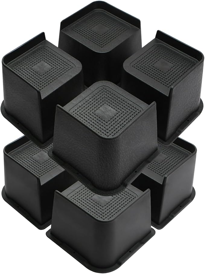 MXMZHXU Bed Risers 2 inch, 3 inch, 4 inch, 6 inch or 8 inch Heavy Duty by MXMZHXU