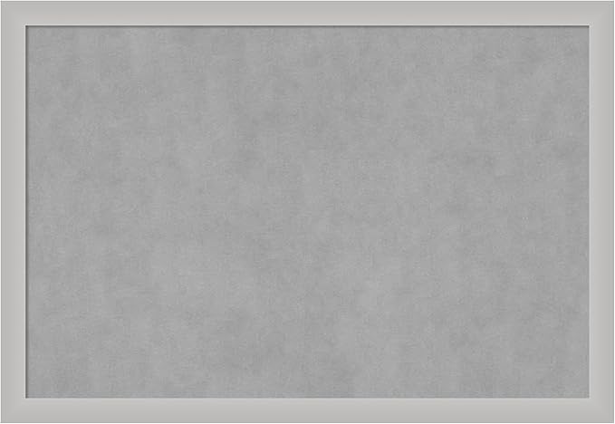 Amanti Art Silver Framed Magnetic Board 27x39 Large Vision Board by AmantiArt