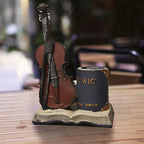 Jaugufiy Resin Violin Sculpture Pen Holder Pencil Holder Pen Organizer Cosmetic - Image 4