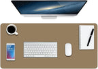 Boutilon Leather Desk Pad Protector, Non-Slip Mouse Pad, Laptop Desk Pad by Boutilon