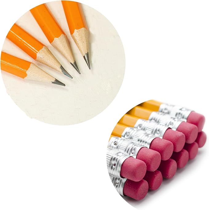 S & E TEACHER'S EDITION Wood-Cased #2 Pencils 50Pcs, Pre-Sharpened Pencils - Image 2