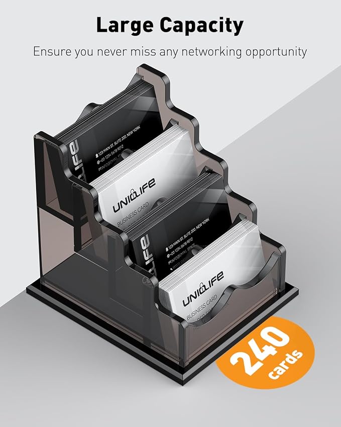 Uniclife Acrylic Business Card Holder - Image 6