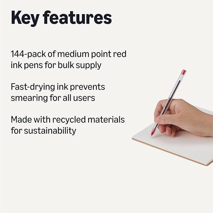 Amazon Basics Ballpoint Pens, 144 Pack - Image 2