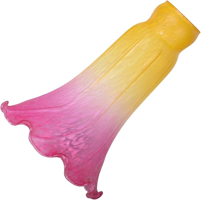 Bieye LS12 Lily Flower Blown Glass Lampshade by Bieye
