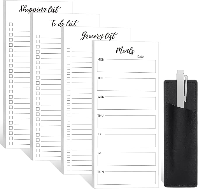 Thboxes 4 Pack Magnetic Note Pad by Thboxes