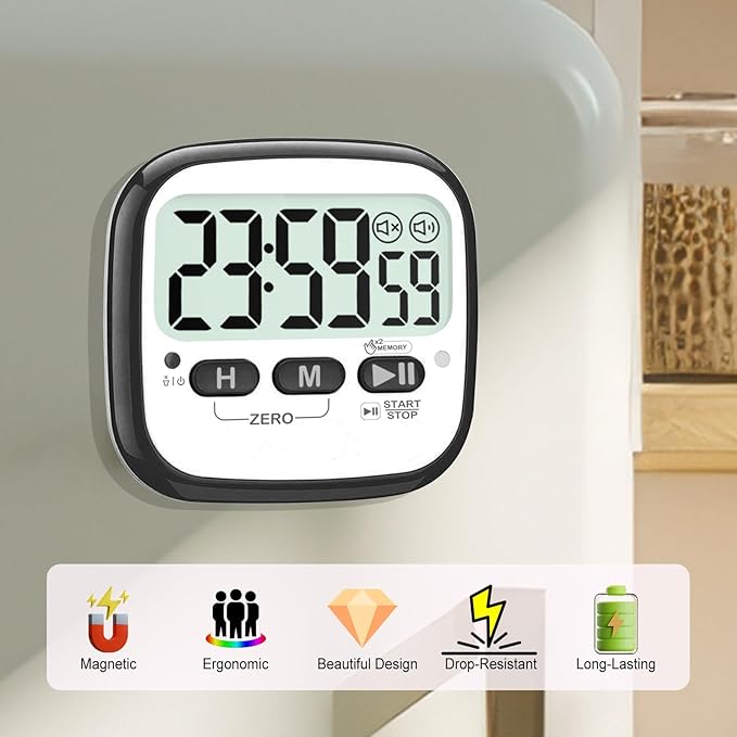 AyayaBoss 2-Pack Magnetic Kitchen Timers - Image 3