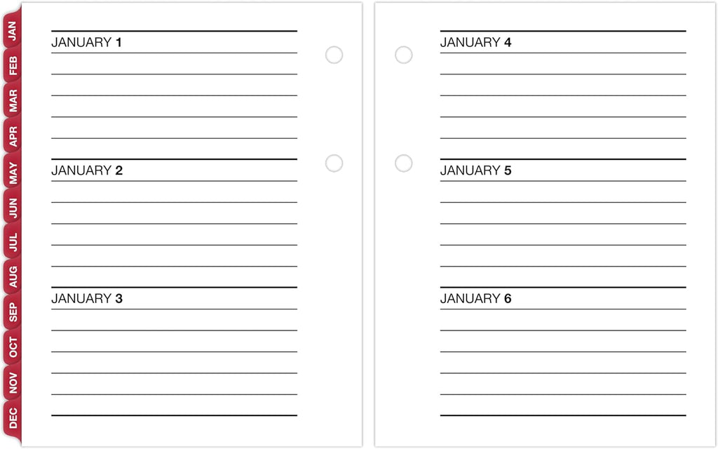 AT-A-GLANCE 2027 Desk Calendar Refill, Daily Desk Pad Refill, 3" x 3.75", Loose-Leaf (E9195027)