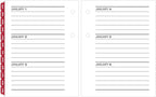 AT-A-GLANCE 2027 Desk Calendar Refill, Daily Desk Pad Refill, 3" x 3.75", Loose-Leaf (E9195027)