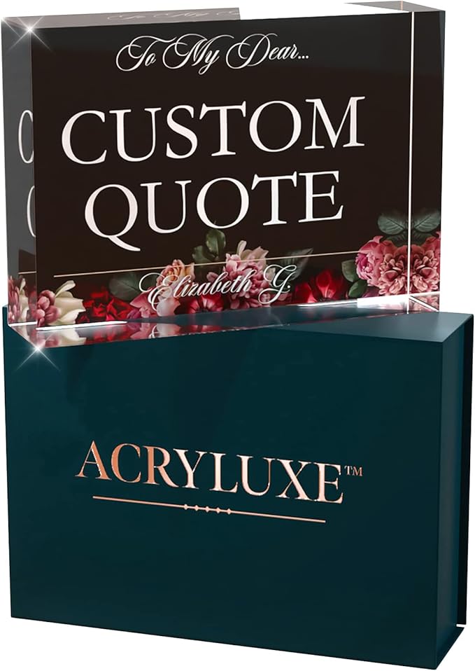 Personalized Gifts, Custom Quote Block Letter Board, Crystal-Clear Acrylic - Image 9