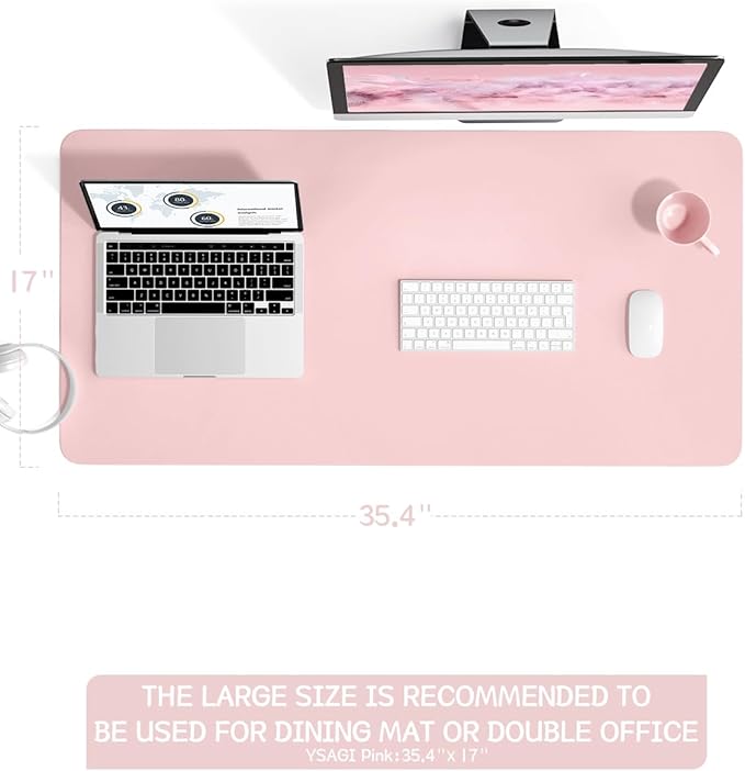Writing Desk Pad Protector, YSAGi Anti-Slip Thin Mousepad - Image 5