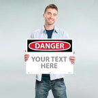 Custom OSHA Style Danger Sign 18" x 24" Aluminum Sign, Customizable "Your Text - Image 2