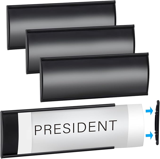 Plecterco 4 Pcs Office Door Signs by Unknown