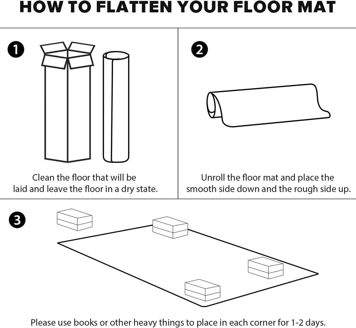 Floor Mats for Home, 5'×7' Durable Clear Area Rug for Dining Room