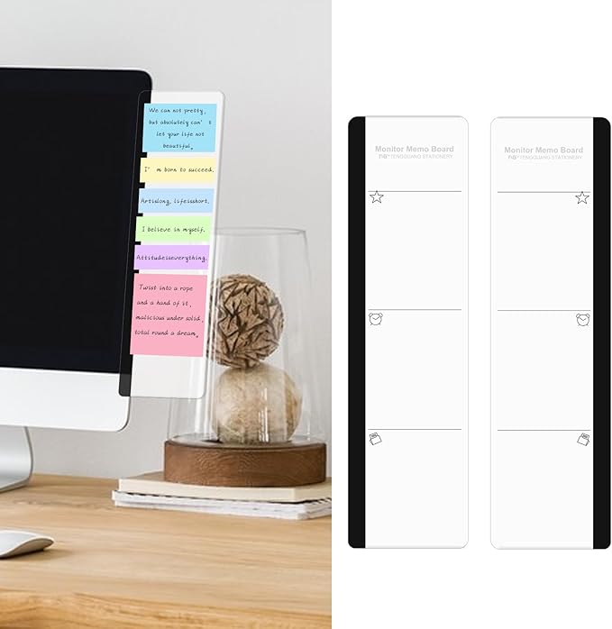 Office Desk Accessories 2pcs Multifunction Computer Monitor Memo Board - Image 6