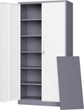 letaya metal storage cabinet with lock door and, main product view