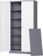 letaya metal storage cabinet with lock door and, main product view