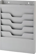 MAXXBUILD 4 Tier Wall Mounted File Organizer, Metal Task Rack