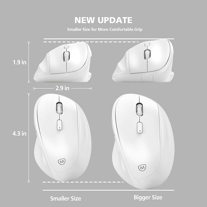 Ergonomic Wireless Mouse 2025 New Updated Smaller - Image 8