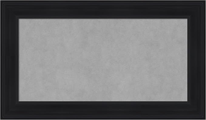 Amanti Art Black Framed Magnetic Board 17x29 Small Vision Board by AmantiArt