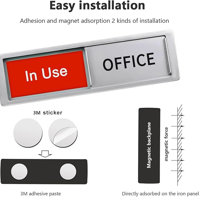 Office In Use/Available Magnetic Door Sign - Image 3