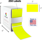 ChromaLabel 2 x 3 inch Permanent Color Code Rectangle Labels, 250 Labels per - Image 2