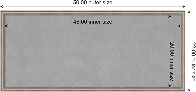 Amanti Art Silver Framed Magnetic Board 22x50 Oversize Vision Board - Image 4