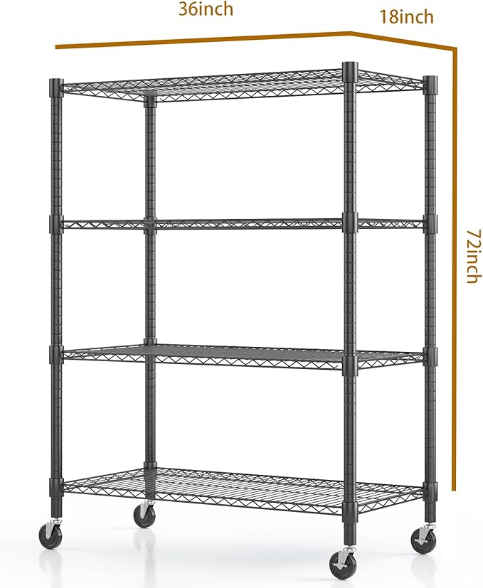 Himimi 18" D×36" W×72" H Storage Shelves - Image 3