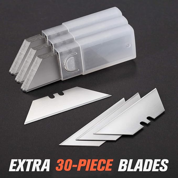REXBETI 36 Pack Utility Knife Retractable Box Cutter, 4 Color Heavy Duty - Image 7