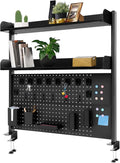 Dlinanta Clamp-On Pegboard Desk Organizer, 2-Tier Clamp On Desk Shelf by Unknown
