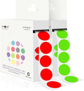 PARLAIM 2 Rolls 2000PCS 3/4" Round Circle Color-Code Dot Stickers, 2 Color by PARLAIM