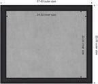 Amanti Art Black Framed Magnetic Board 23x27 Medium Vision Board - Image 2