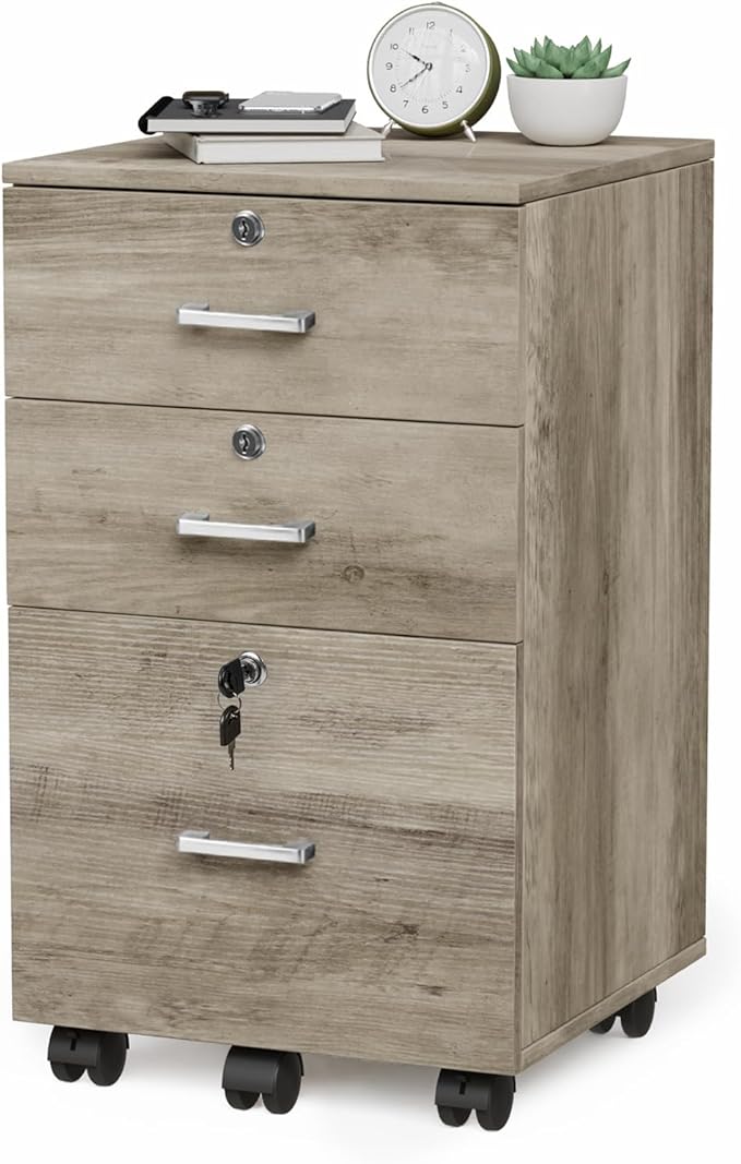 VINGLI 3-Drawer File Cabinet - Image 9