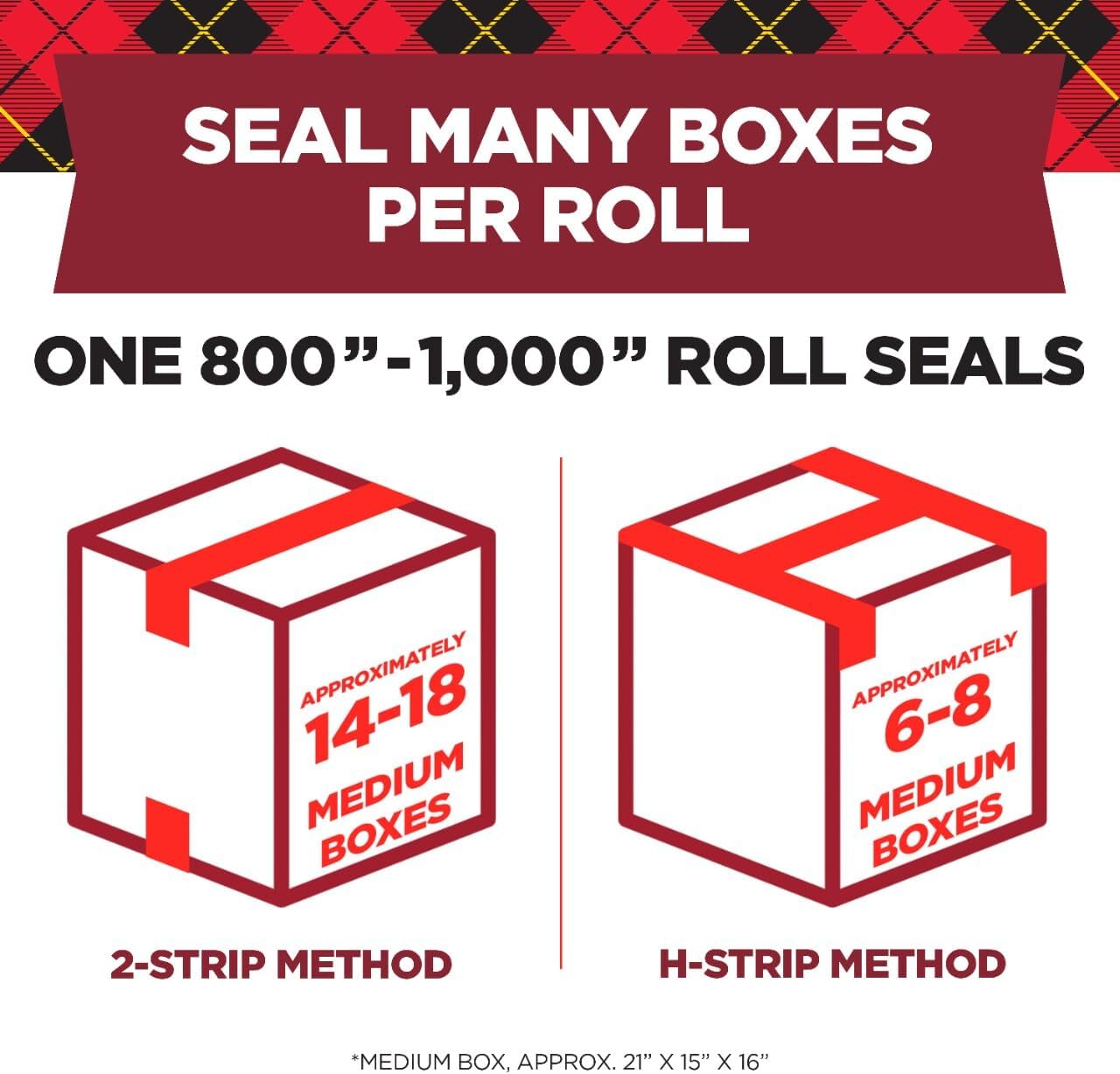 Scotch Ultra Clear Packaging Tape, 2 Rolls Clear Packing Tape with Handheld Dispensers, 1.88 in x 800 in (22.2 yd), Transparent Box Sealing Tape for Shipping, Moving, Mailing and Storage Boxes