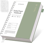 EMSHOI Spiral Notebook B5 Bullet Dotted journal, Dotted Grid Notebook by EMSHOI