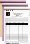 Custom Invoice Book in 3-Part /2-Part Receipt Book by Wasetell
