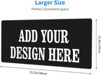 OHORTEB Custom Mouse Pad with Photo, Personalized Image Text Laptop Desk Mat - Image 2