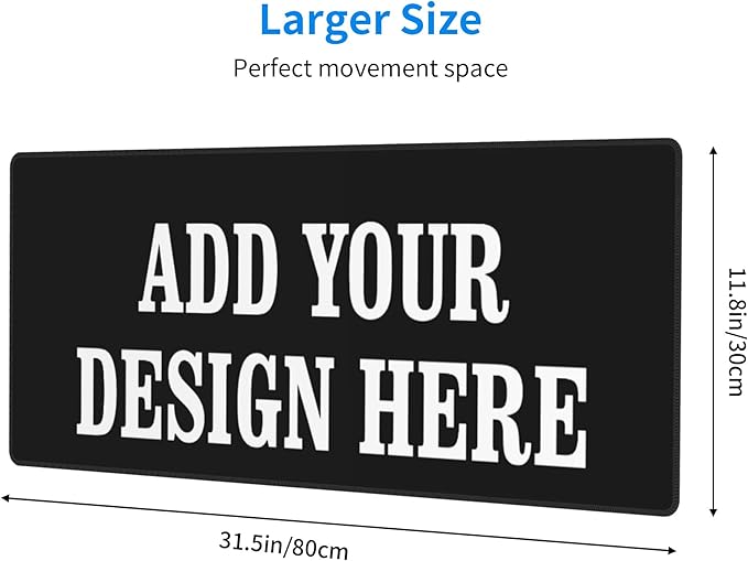 OHORTEB Custom Mouse Pad with Photo, Personalized Image Text Laptop Desk Mat - Image 2