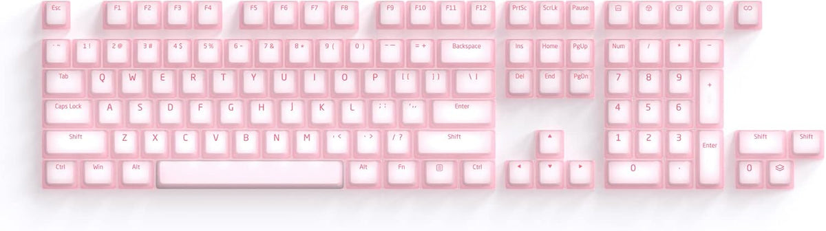 KPREPUBLIC Nogi Cherry Profile ABS Silicone Keycap White Black Sakura Pep Ver...