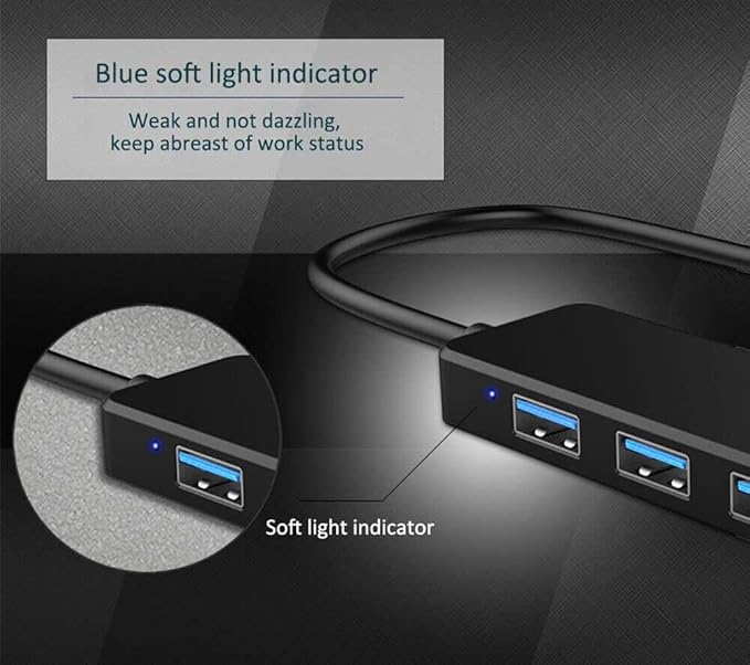 USB 3.0 Hub, VIENON 4-Port USB Hub USB Splitter USB Expander - Image 8