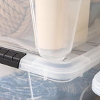 IRIS USA 32 Qt Stackable Plastic Storage Bins - Image 9