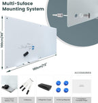Magnetic Glass Dry Erase Board Frameless Wall Mounted White Board 40 * 72 - Image 7