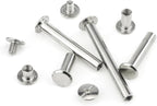 120 Pieces M5 x 5/10/15/25/35/45mm Chicago Screw Binding Screws Posts Assortment Kit for DIY Leather Bookbinding Crafts